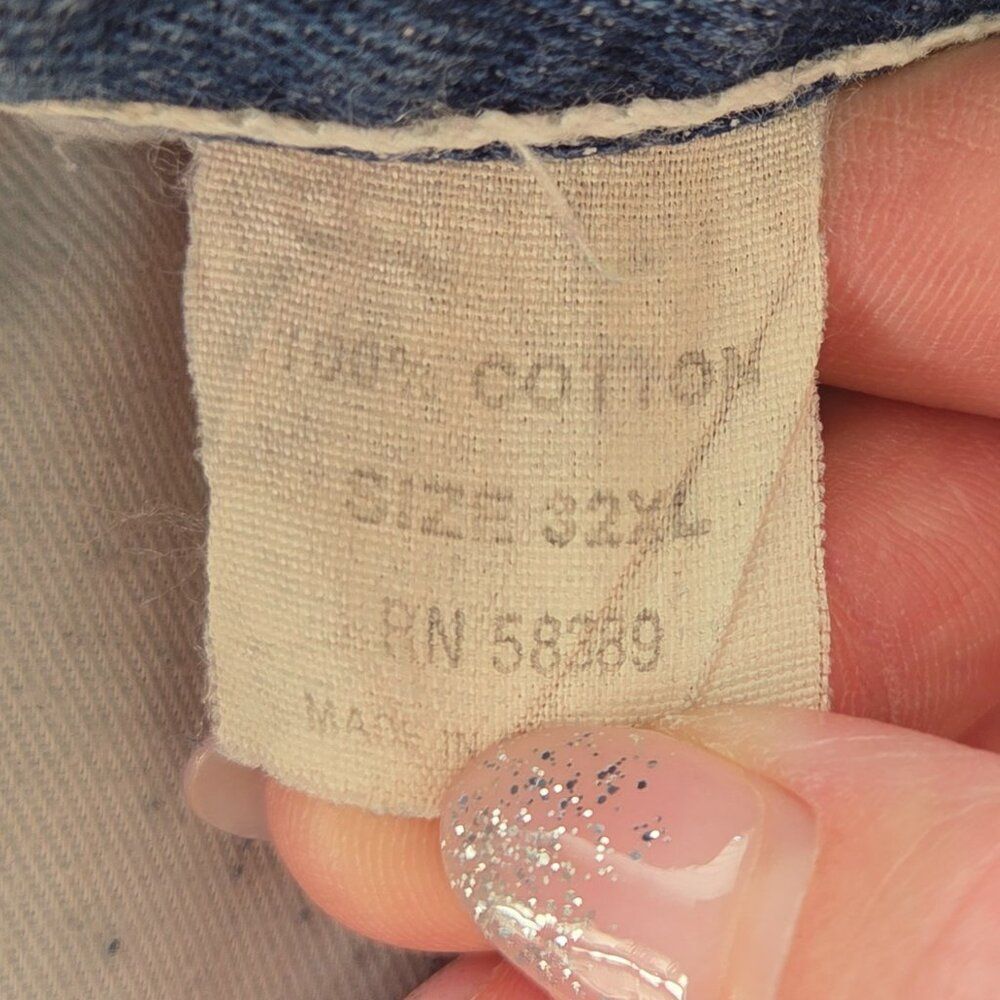 Lawman VTG Western Womens Wide Leg Jeans Tall Size 26 x 35 Tagged 32 Long Flare - Picture 10 of 11